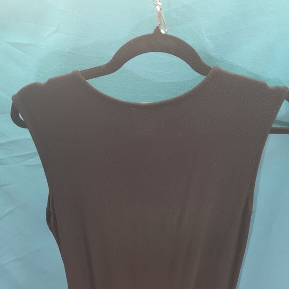 Chelsea & Theodore Black Embroidered Maxi Dress Medium - Picture 8 of 11